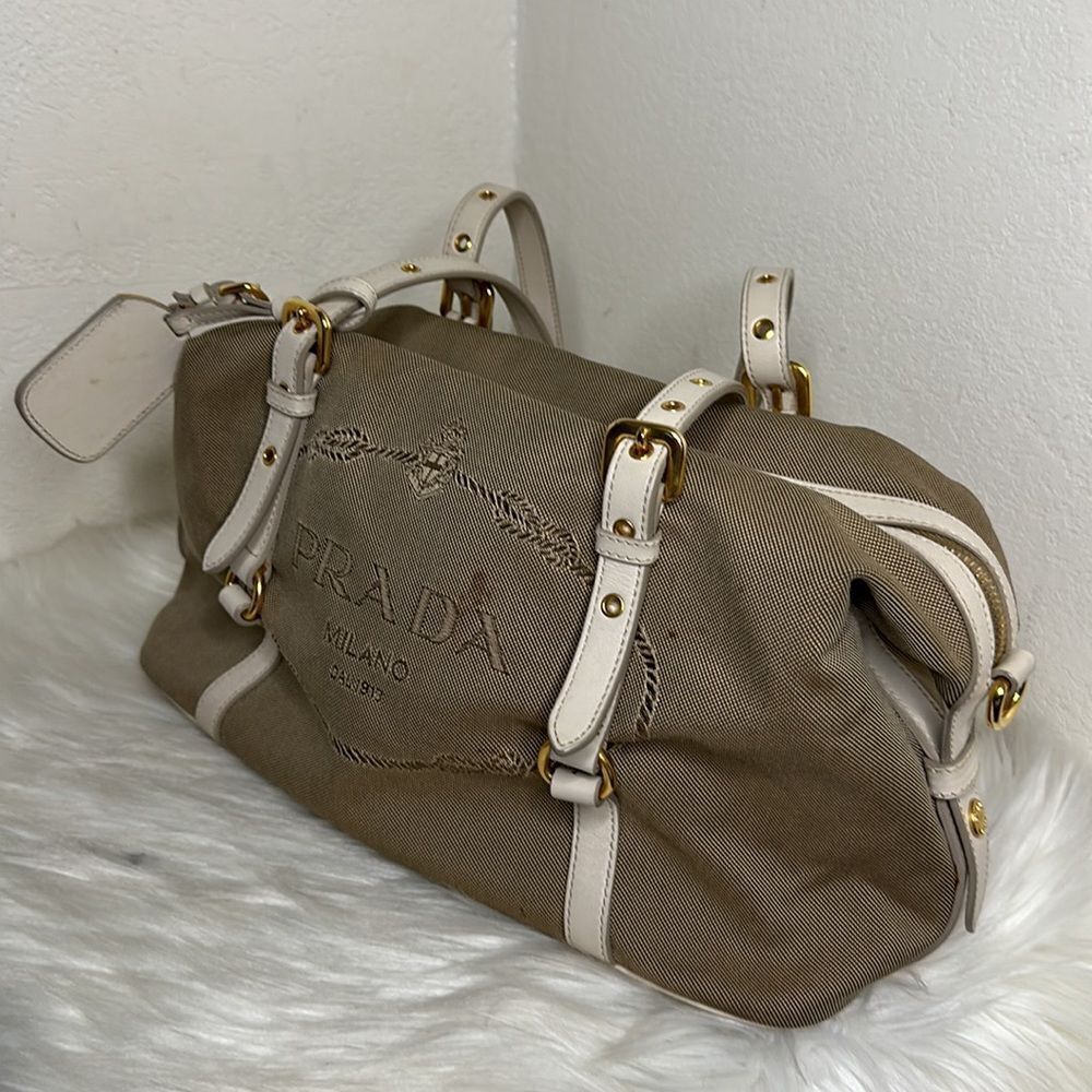 💯Authentic Prada Canapa Logo Handbag🍀 - Picture 14 of 17